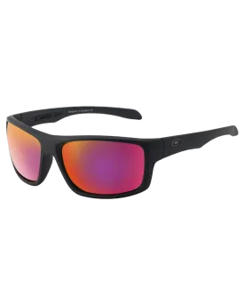 Axle Polarised Sunglasses in Satin Black & Grey