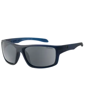 Axle Polarised Sunglasses in Satin Blue & Grey