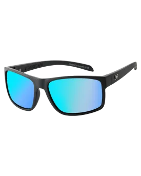 Blast Polarised Sunglasses in Satin Black & Ice Blue
