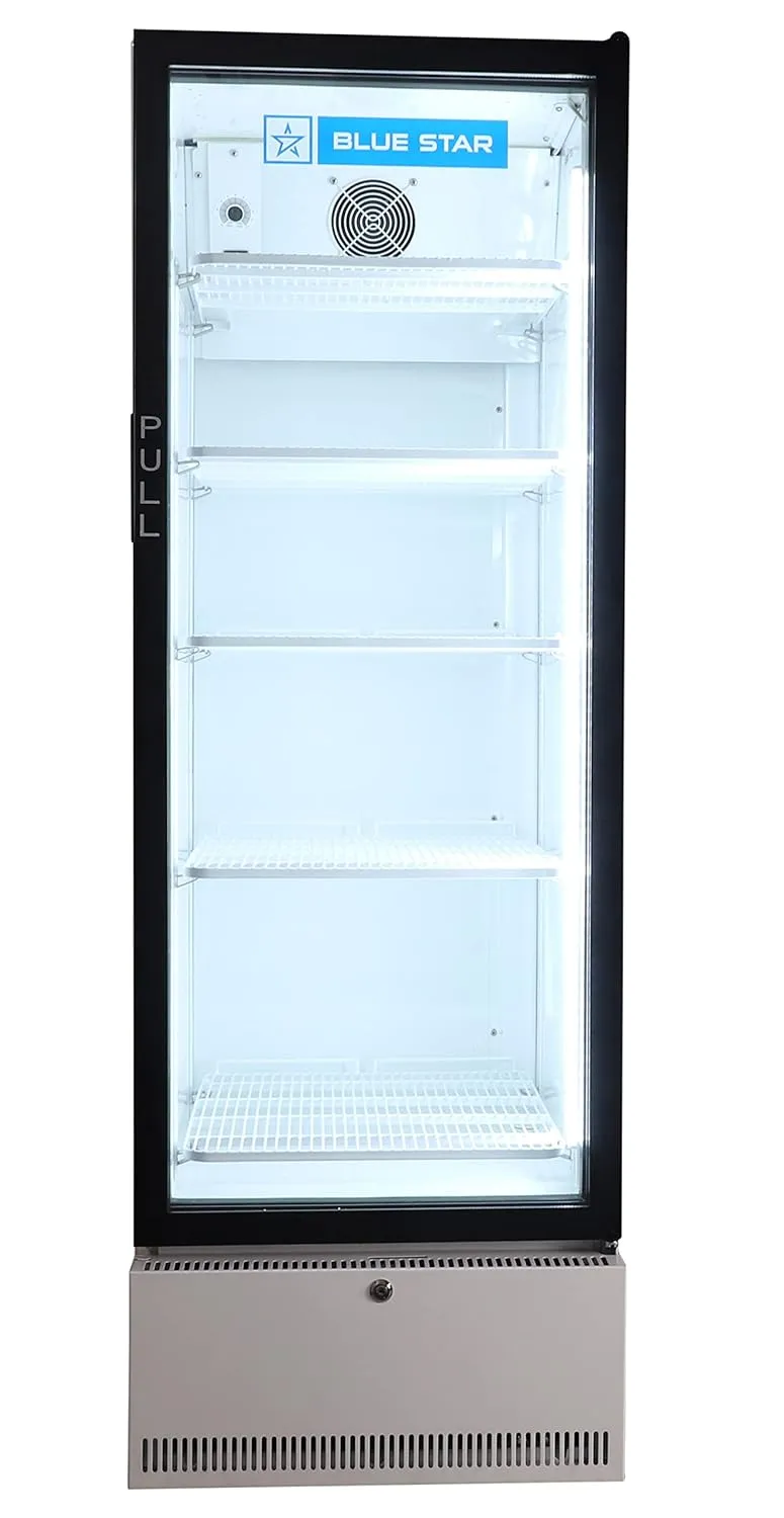 Blue Star SC375F 375 Litre Single Door Visi Cooler (White, 5 Star, R134a, LED Lighting, Adjustable Shelves, Ventilated Cooling)