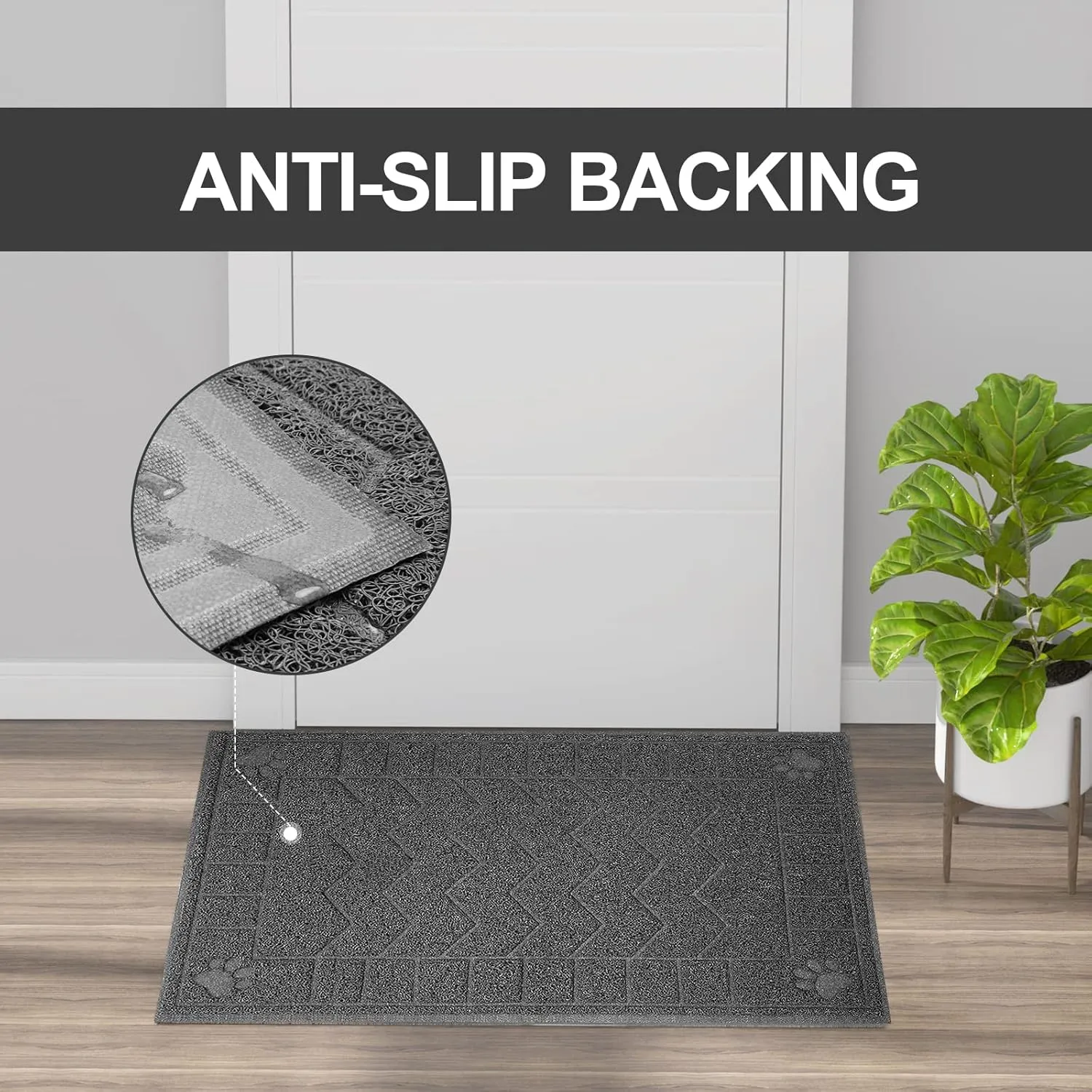 Cat Litter Box Mat, 35" x 24" Large Kitty Litter Trapping Mat Keep Floor Clean, Litter Box Mat Scatter Control, Waterproof, Easy to Clean, Durable Large Size Litter Mats for Floor