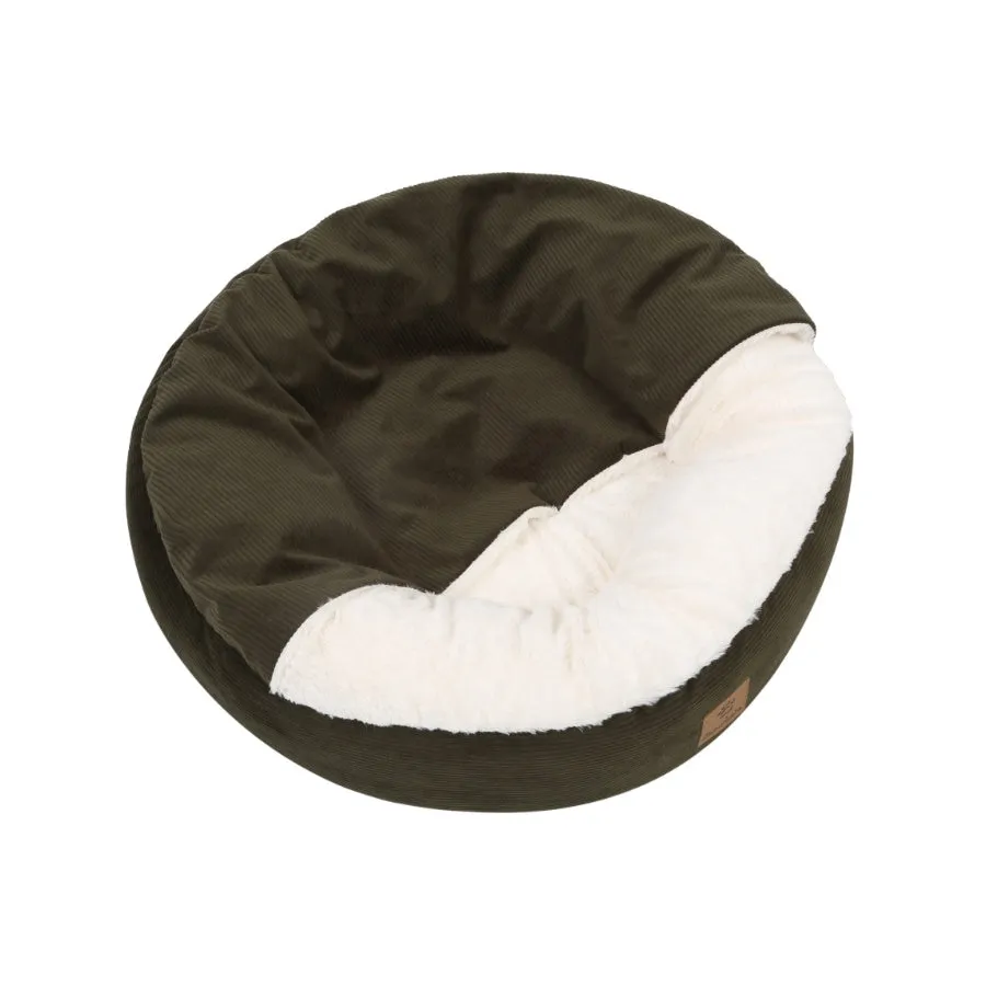 Charlies Hooded Corduroy Snookie Pet Nest