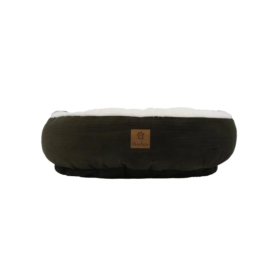 Charlies Hooded Corduroy Snookie Pet Nest