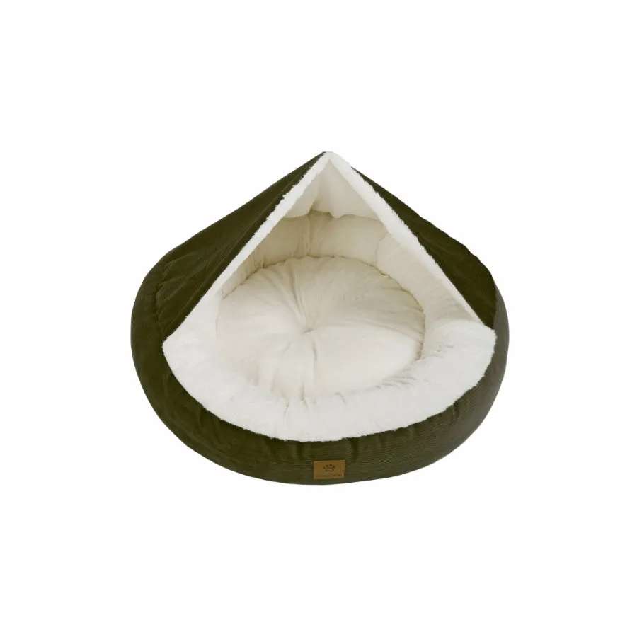 Charlies Hooded Corduroy Snookie Pet Nest