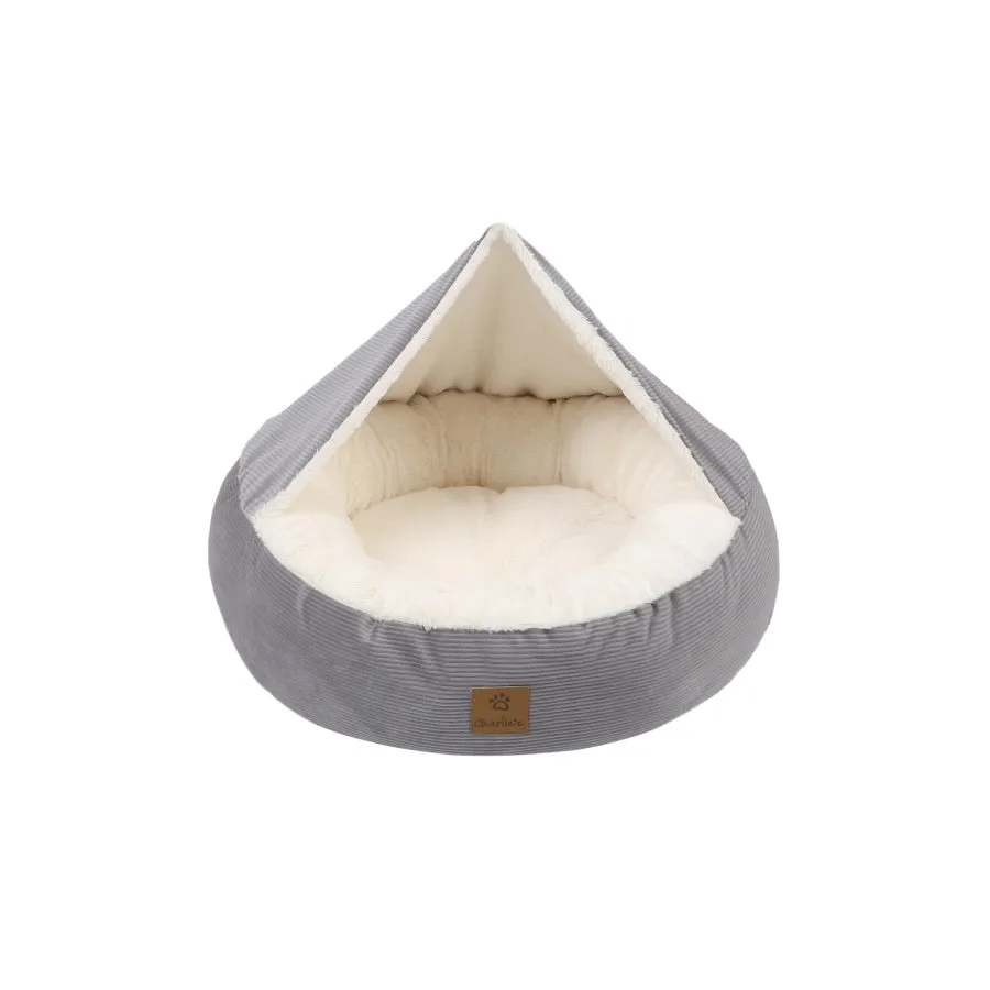 Charlies Hooded Corduroy Snookie Pet Nest