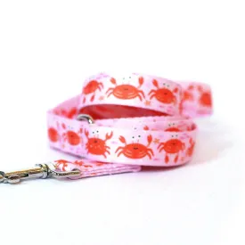Clawsome Crab Dog Leash | Pink