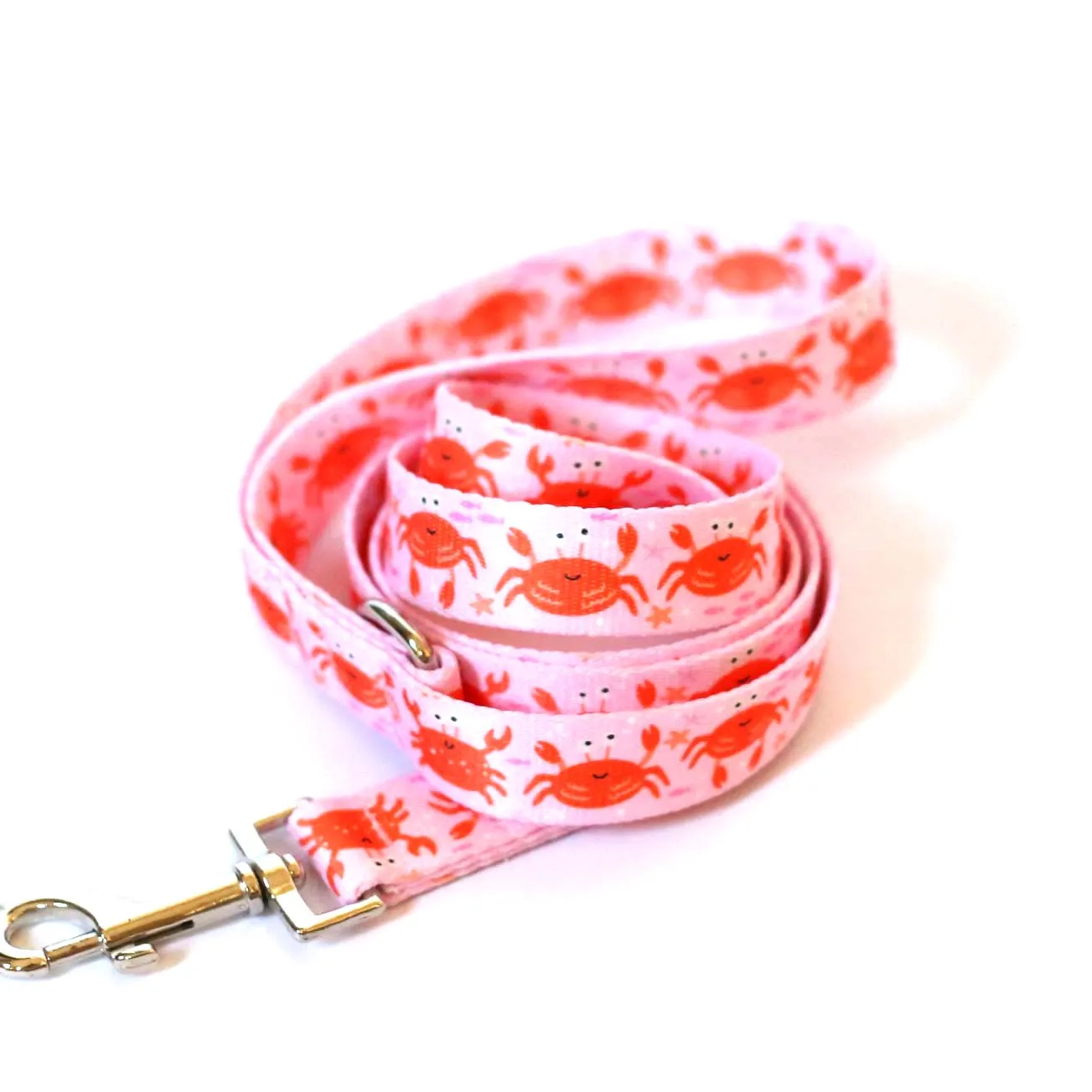 Clawsome Crab Dog Leash | Pink