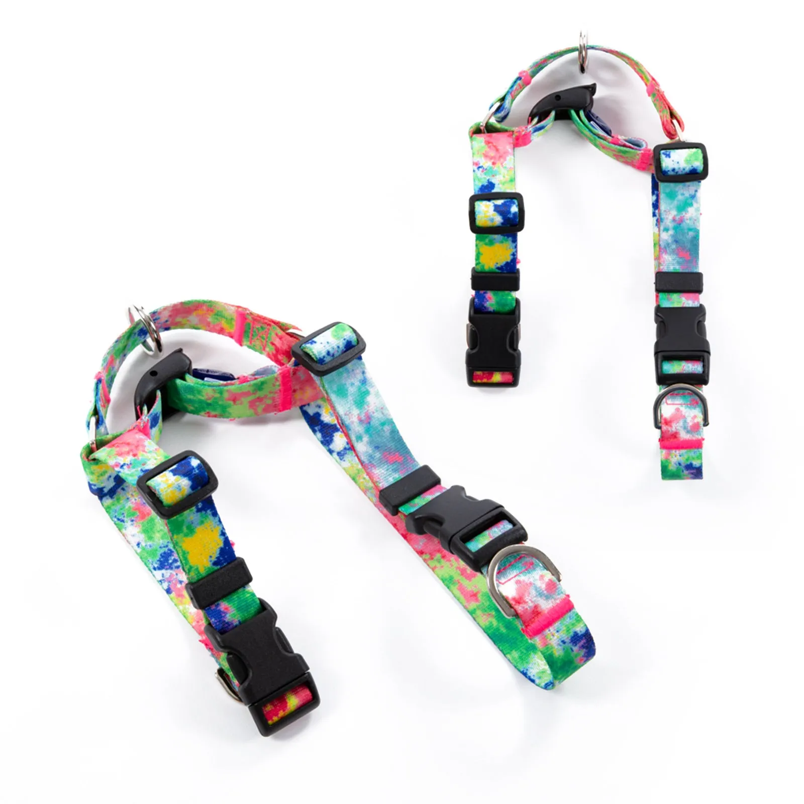 Double-Lined Adjustable No-Pull Dog Harness S Sweet Green