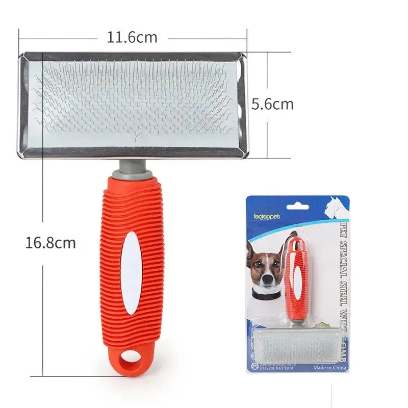 Durable Pet Grooming Brush for Shedding Control