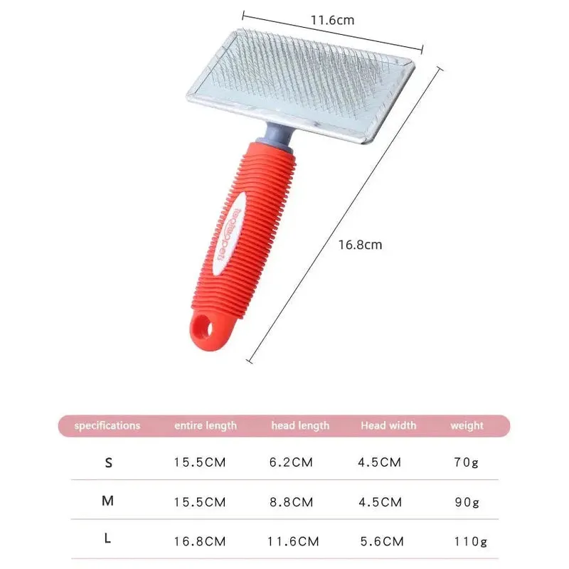 Durable Pet Grooming Brush for Shedding Control