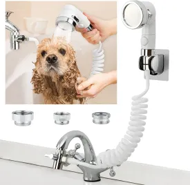 Faucet Sprayer Attachment: Dog Bathing Hose