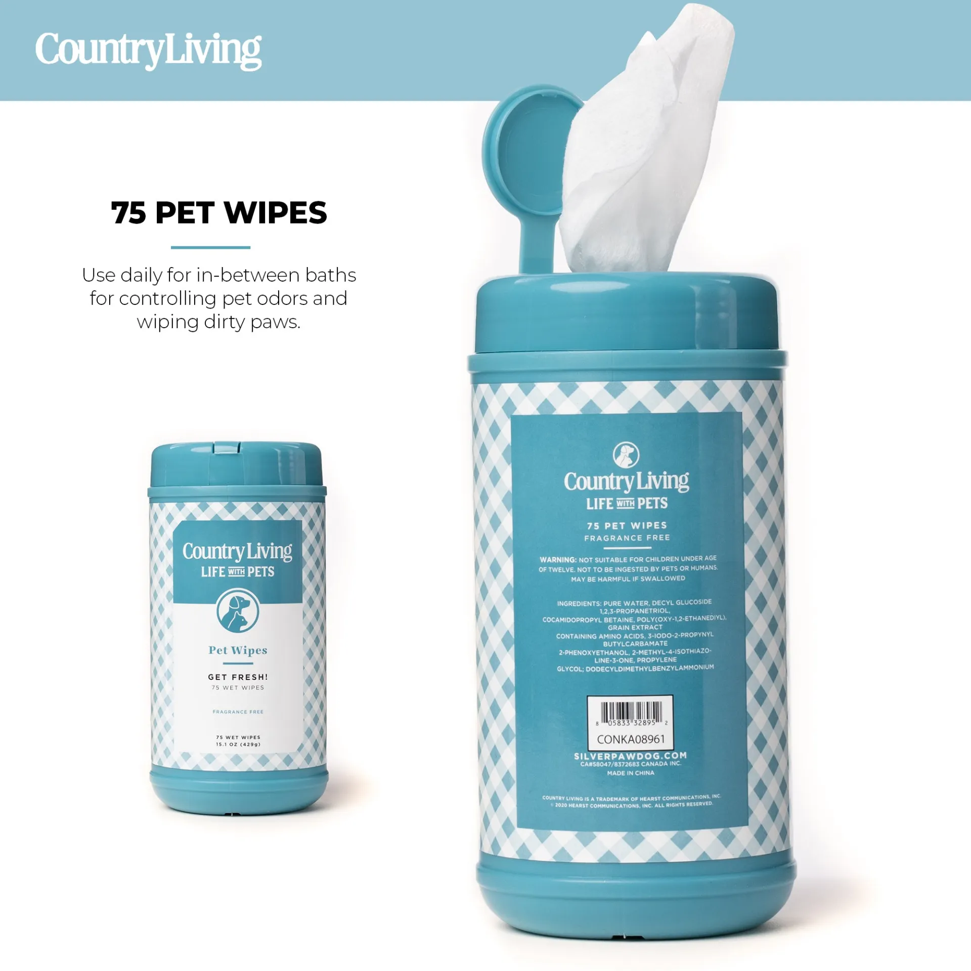 Fragrance Free Pet Wipes