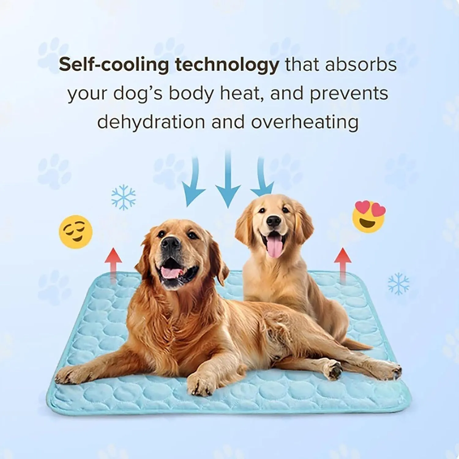 Furry Basics Dog Cooling Mat, Furry Basics Cooling Mat, Pet Air Conditioning Bed, Washable & Portable Pet Soft Pad, Non-Slip Summer CoolingMat for Dogs Cats (Gray, XL)