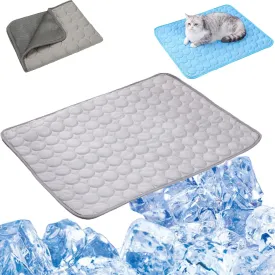 Furry Basics Dog Cooling Mat, Furry Basics Cooling Mat, Pet Air Conditioning Bed, Washable & Portable Pet Soft Pad, Non-Slip Summer CoolingMat for Dogs Cats (Gray, XL)