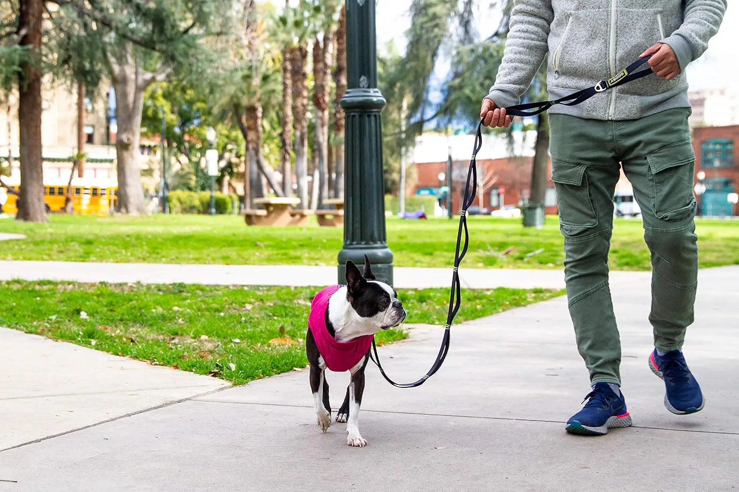 Gooby Puffer Vest Dog Jacket - Pink, Large - Ultra Thin Zip Up Wind Breaker with Dual D Ring Leash - Water Resistant Small Dog Sweater Coat - Dog Clothes for Small Dogs Boy or Medium Dogs,Classic