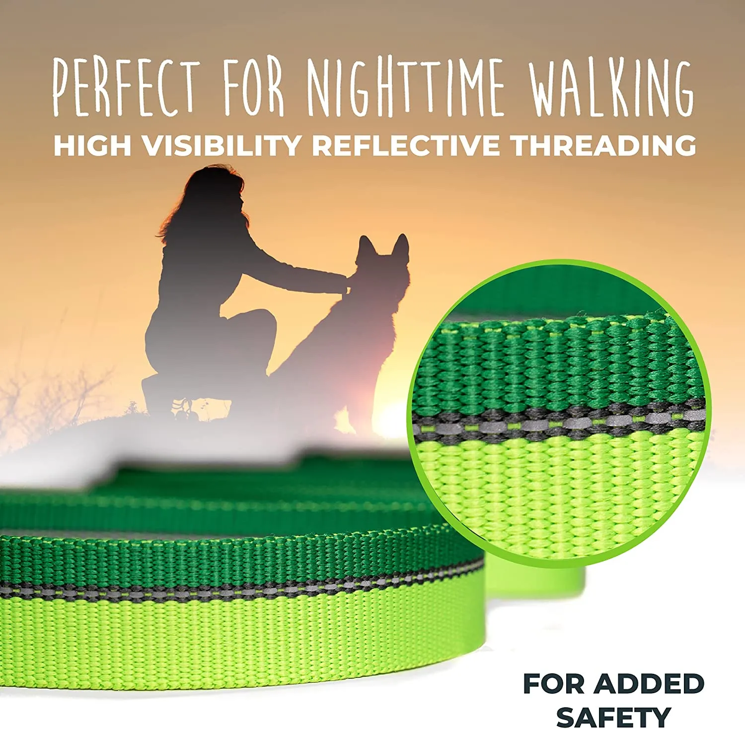 HandleX2 Dual Handle 6' Dog Leash (2.0) with Neoprene Padding & Carabiner Clip