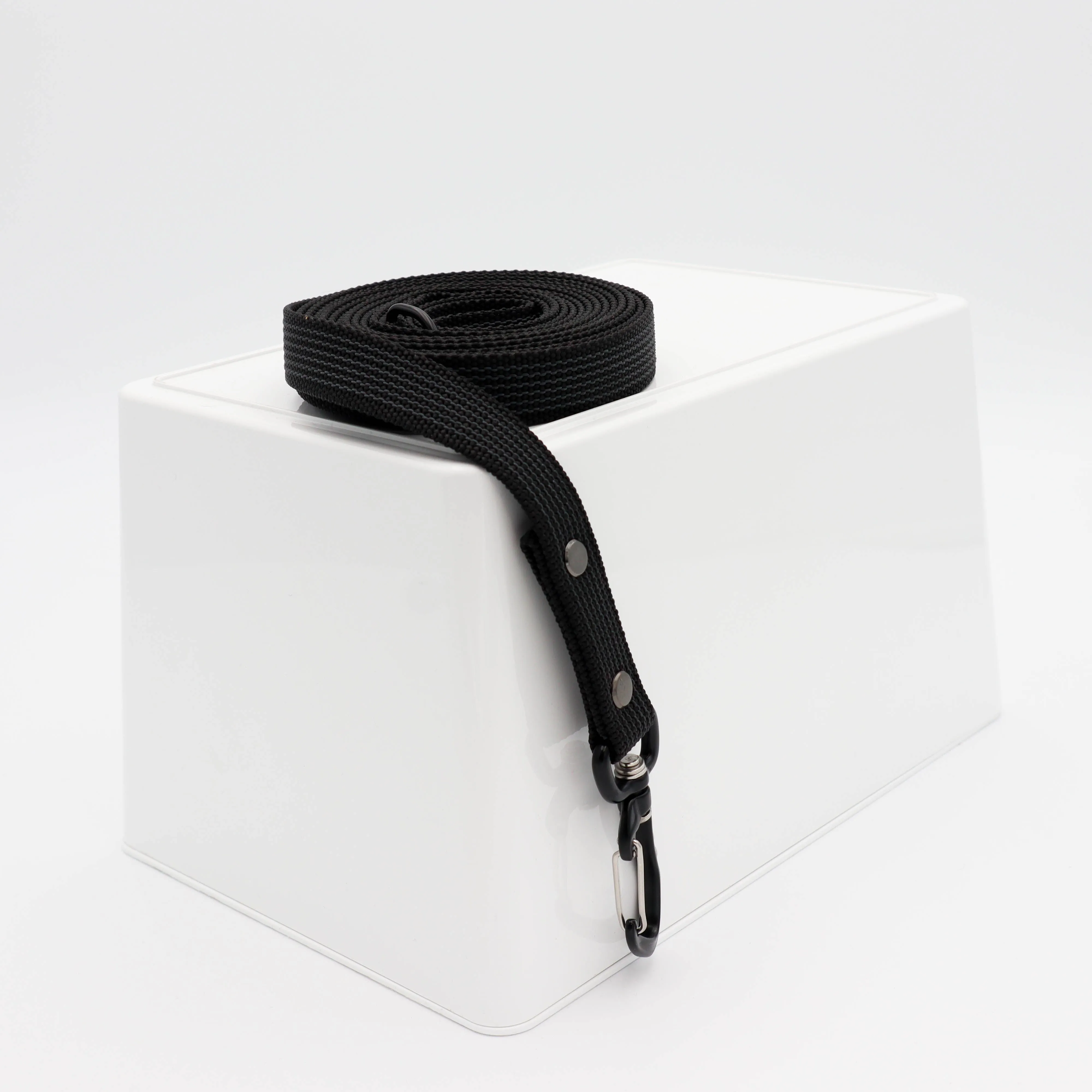 Leash for dog | Non - Slip | Rubberized | Black | Width: 20 mm