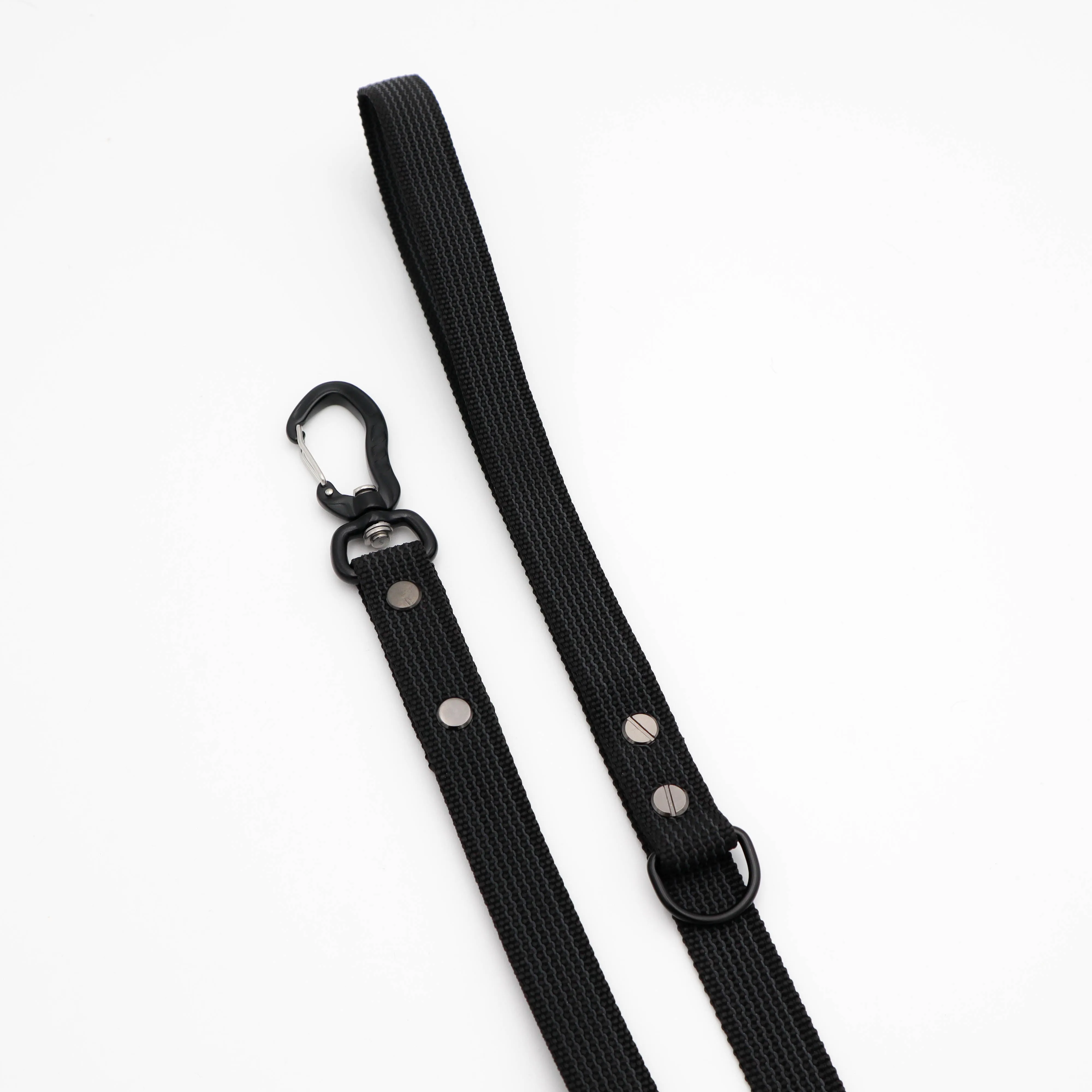 Leash for dog | Non - Slip | Rubberized | Black | Width: 20 mm