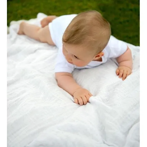 Little Bamboo - Muslin Swaddle Wrap (3pk) White