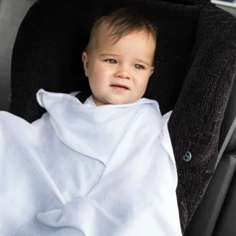 Little Bamboo - Muslin Swaddle Wrap (3pk) White