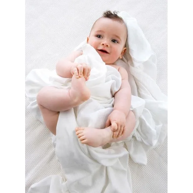 Little Bamboo - Muslin Swaddle Wrap (3pk) White