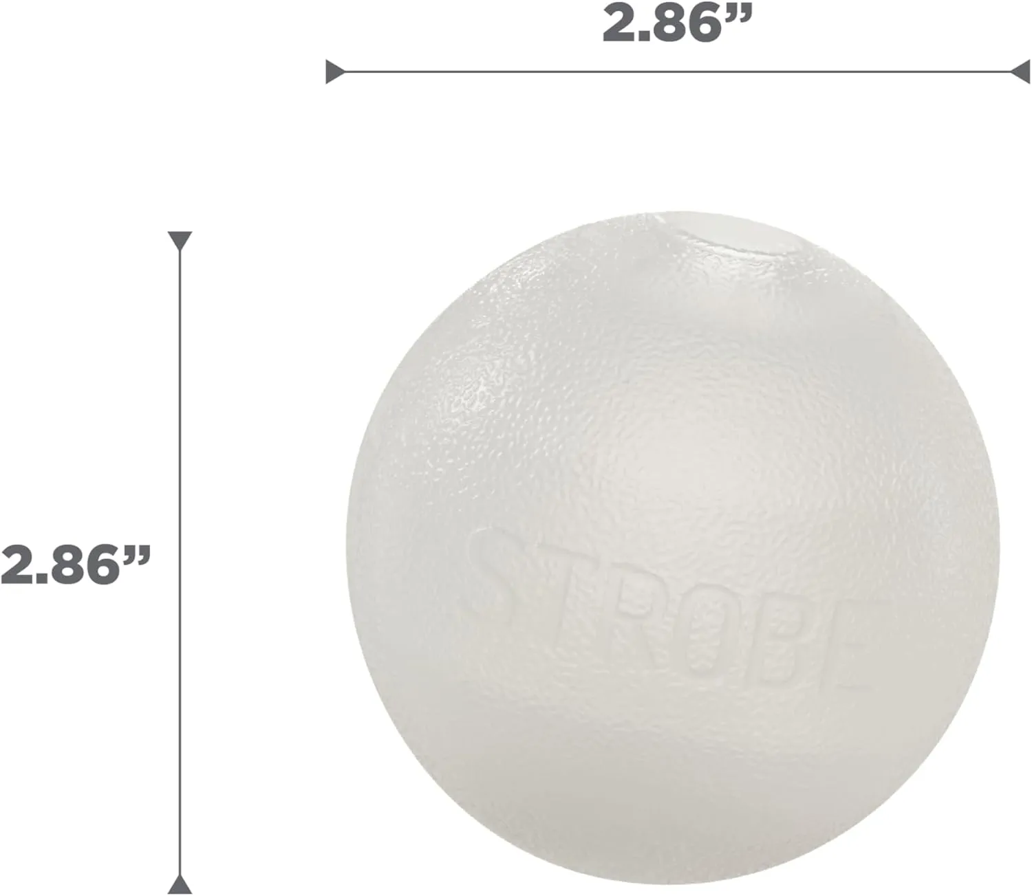 Outward Hound by Planet Dog Strobe Ball Glo Light Up LED Ball Dog Toy