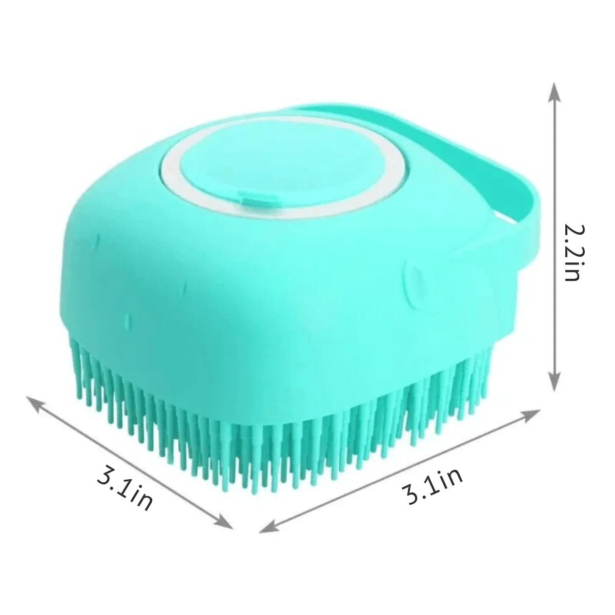 Pet Bath Brush – 2-in-1 Silicone Brush with Shampoo Dispenser, Gentle Massage Bristles, and Comfortable Non-Slip Grip for Easy Grooming and Bathing