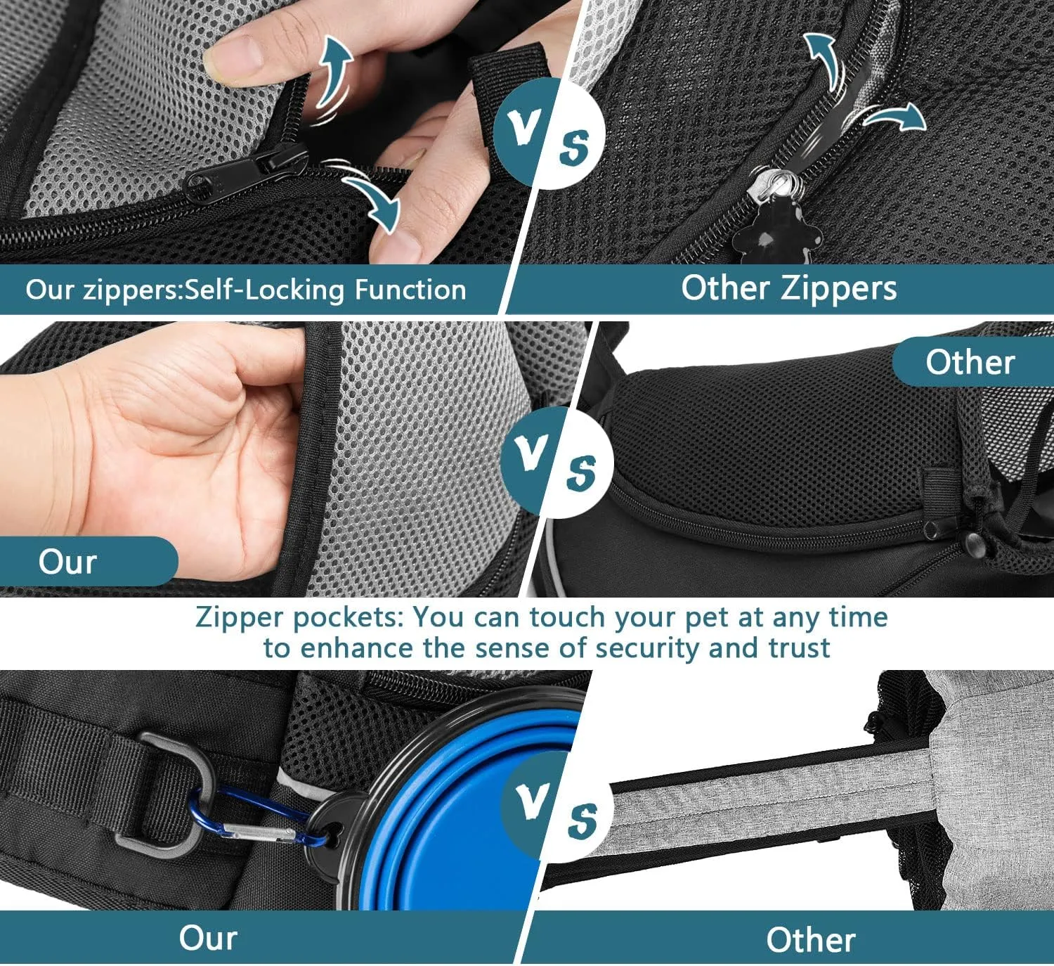 Pet Dog Sling Carrier Breathable Mesh Sling Bag Safe Hands Free Adjustable Dog Satchel for Small Dogs Cats to Outdoor Travel