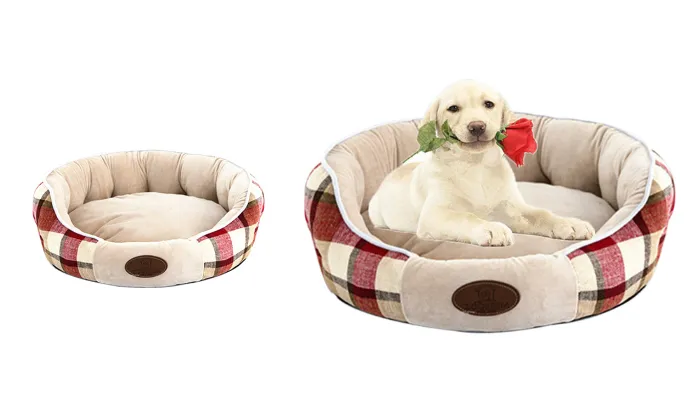 Plush Round Pet Bed