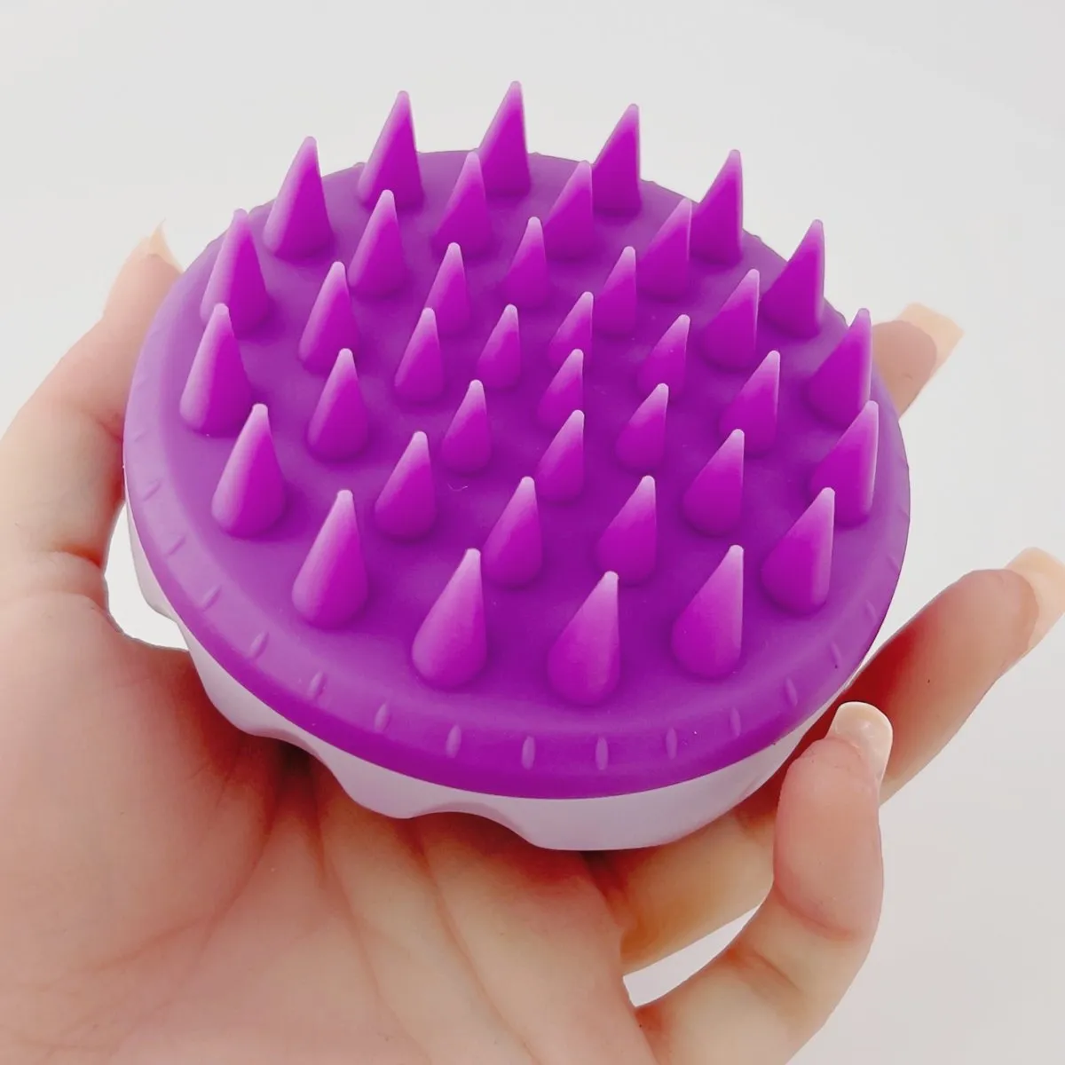 Scalp Massager Shampoo Brush, Silicone Dandruff Removal, Wet Dry Hair Brush