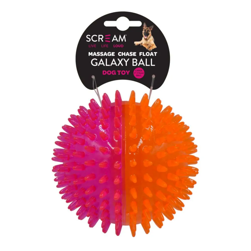 Scream Galaxy Ball Dog Toy