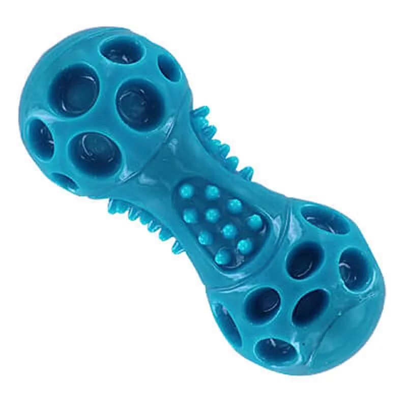 Squeaker Dumbbell Floating Dog Toy By Chase 'N Chomp