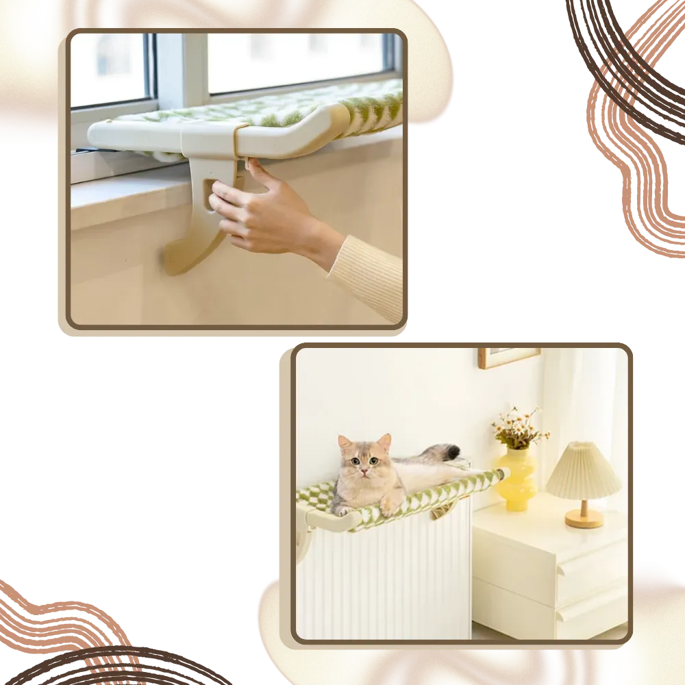 Tool-Free Cat Bed & Window Perch